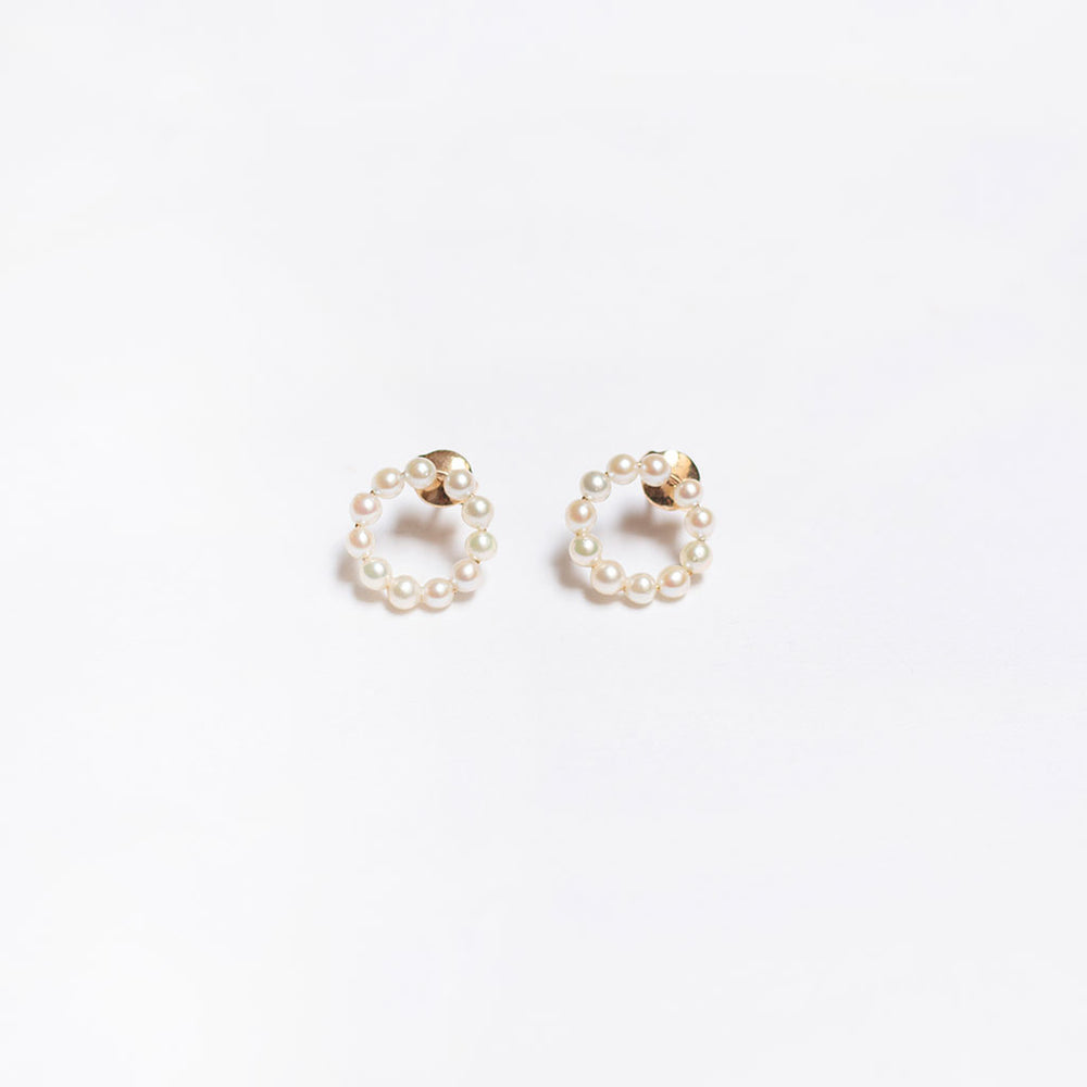 Sterling Silver Freshwater Pearl Hoop Earrings - Lovisa